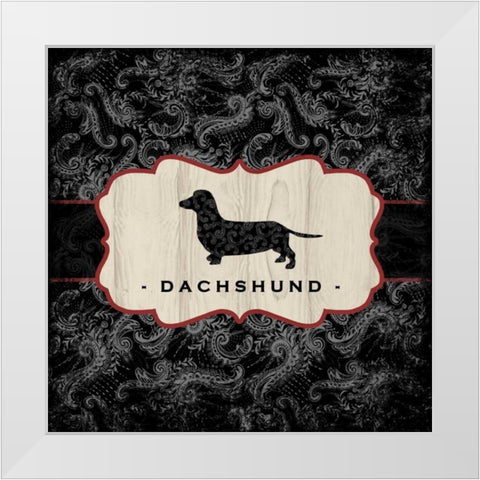 Top Dog III White Modern Wood Framed Art Print by McRostie, Kate