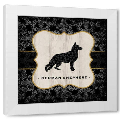 Top Dog VI White Modern Wood Framed Art Print by McRostie, Kate