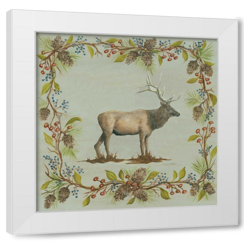 Blue Aspen Woods III White Modern Wood Framed Art Print by McRostie, Kate