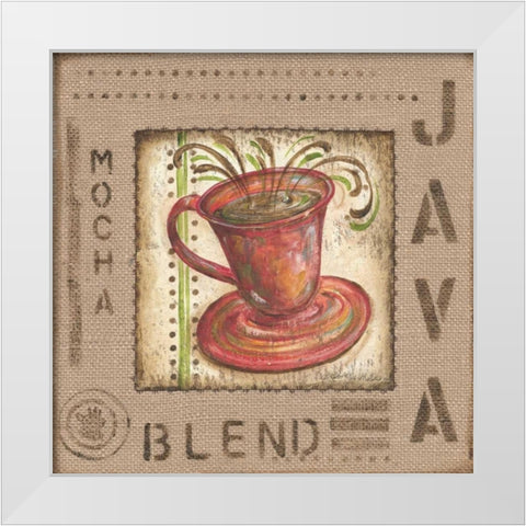 Cafe Valencia III White Modern Wood Framed Art Print by McRostie, Kate