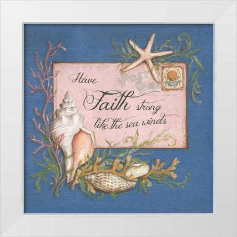 Paradise Postcards II White Modern Wood Framed Art Print by McRostie, Kate