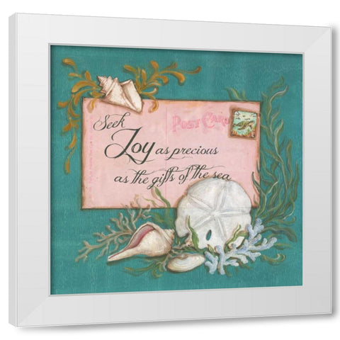 Paradise Postcards III White Modern Wood Framed Art Print by McRostie, Kate