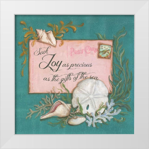 Paradise Postcards III White Modern Wood Framed Art Print by McRostie, Kate