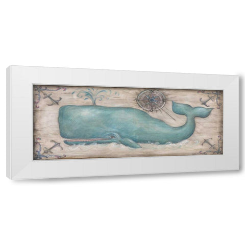 Whale Watch II White Modern Wood Framed Art Print by McRostie, Kate