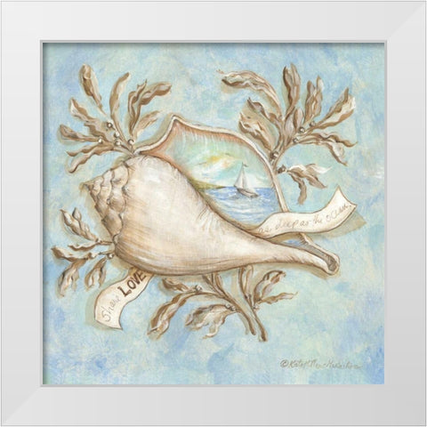 Treasures of the Tide I White Modern Wood Framed Art Print by McRostie, Kate