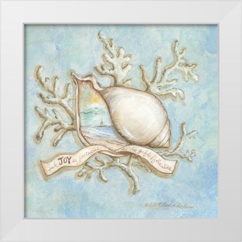 Treasures of the Tide III White Modern Wood Framed Art Print by McRostie, Kate
