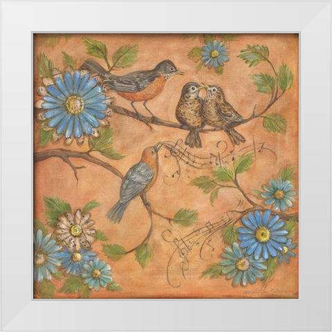 Whistlers Garden I White Modern Wood Framed Art Print by McRostie, Kate