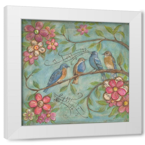 Whistlers Garden IV White Modern Wood Framed Art Print by McRostie, Kate