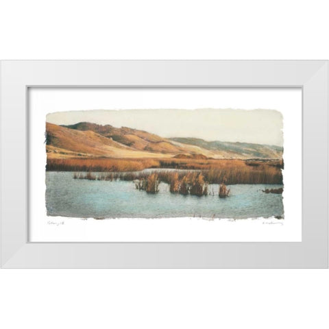 Estuary II White Modern Wood Framed Art Print by Melious, Amy