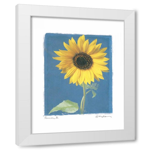 Summer II White Modern Wood Framed Art Print by Melious, Amy