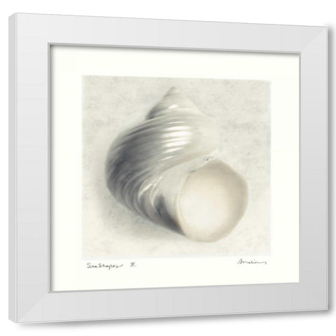 Sea Shapes IV White Modern Wood Framed Art Print by Melious, Amy