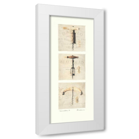 Sommelier II White Modern Wood Framed Art Print by Melious, Amy