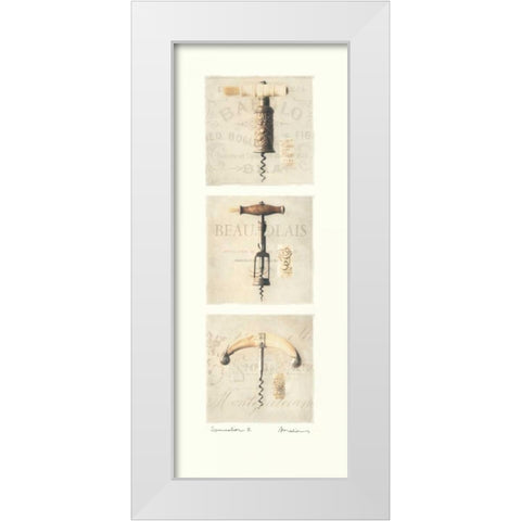 Sommelier II White Modern Wood Framed Art Print by Melious, Amy