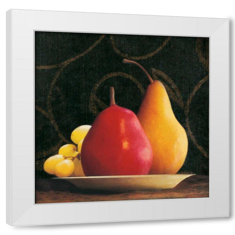 Frutta del Pranzo III White Modern Wood Framed Art Print by Melious, Amy