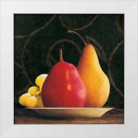 Frutta del Pranzo III White Modern Wood Framed Art Print by Melious, Amy