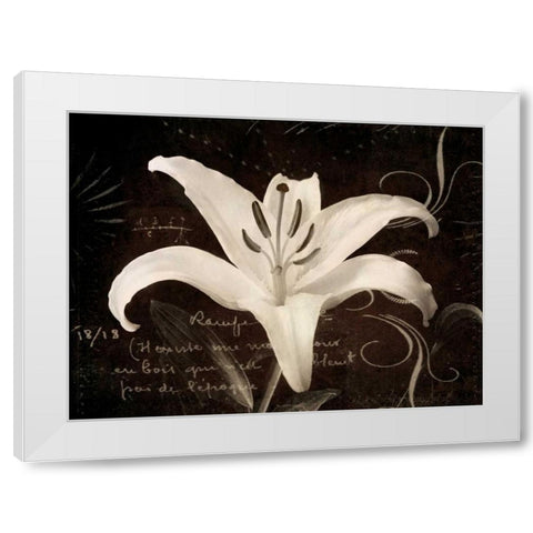Garden Journal III White Modern Wood Framed Art Print by Melious, Amy