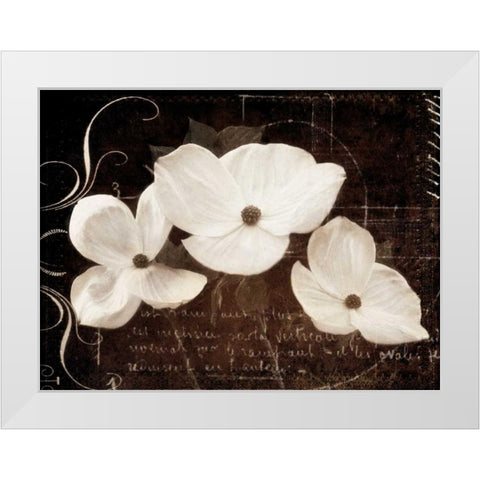 Garden Love Letter I White Modern Wood Framed Art Print by Melious, Amy