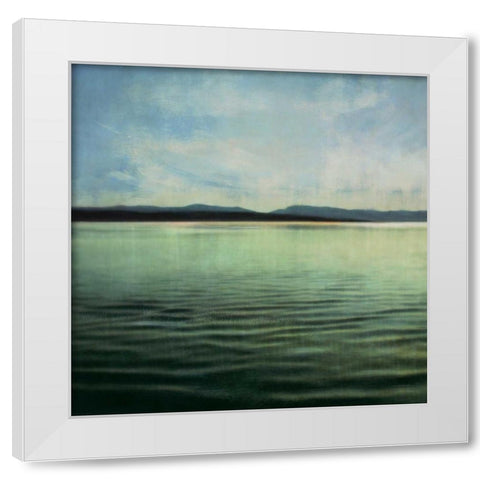 Tranquil Waters I White Modern Wood Framed Art Print by Melious, Amy