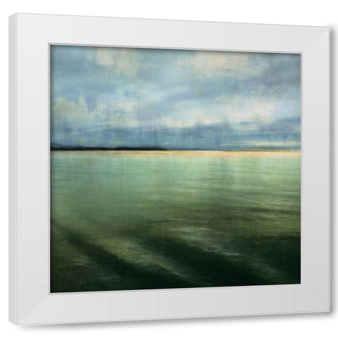 Tranquil Waters II White Modern Wood Framed Art Print by Melious, Amy