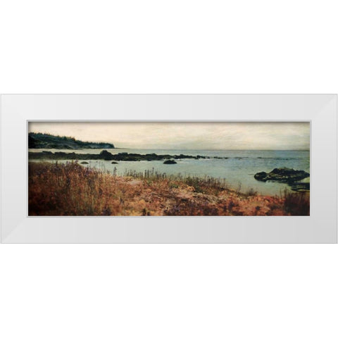 Island Shores I White Modern Wood Framed Art Print by Melious, Amy