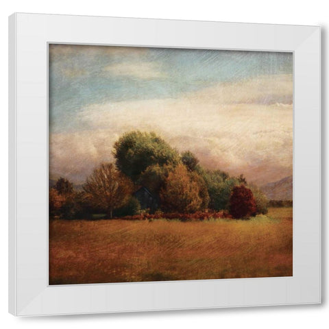 Autumn Horizon I White Modern Wood Framed Art Print by Melious, Amy