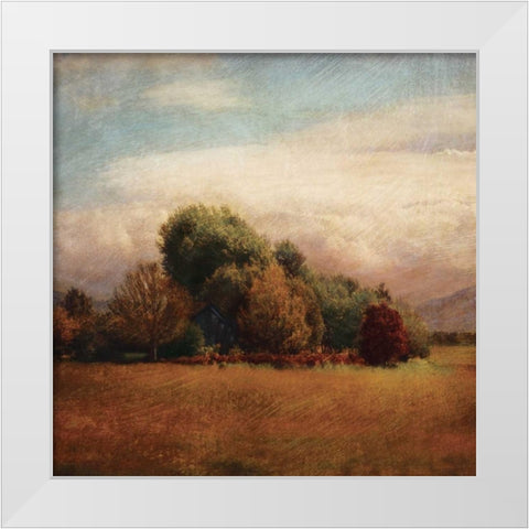 Autumn Horizon I White Modern Wood Framed Art Print by Melious, Amy