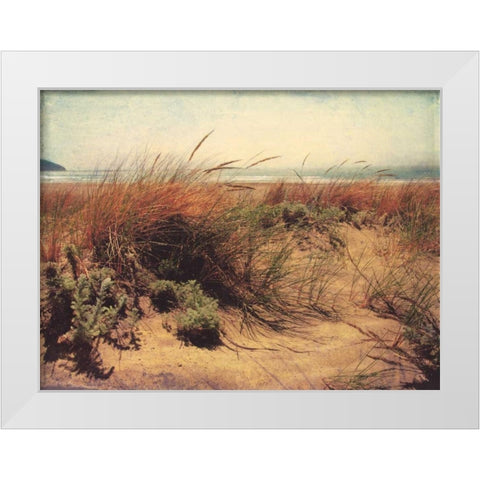 Sand Dunes I White Modern Wood Framed Art Print by Melious, Amy