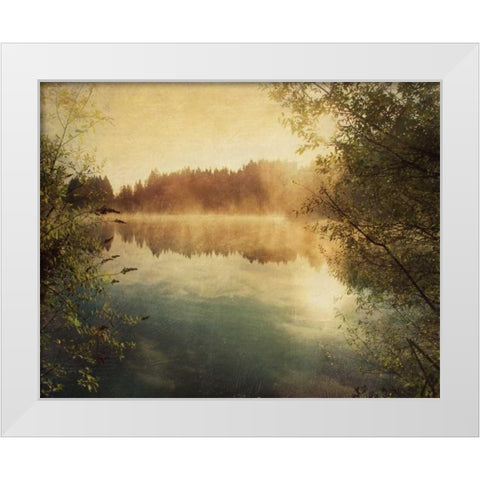 Sunset II White Modern Wood Framed Art Print by Melious, Amy