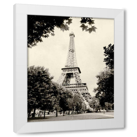 Eiffel Tower I White Modern Wood Framed Art Print by Melious, Amy