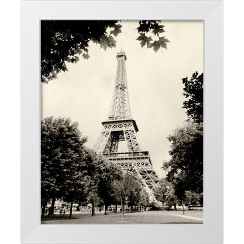 Eiffel Tower I White Modern Wood Framed Art Print by Melious, Amy