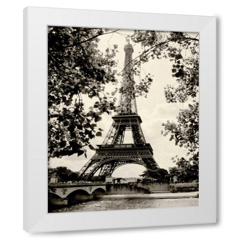 Eiffel Tower II White Modern Wood Framed Art Print by Melious, Amy