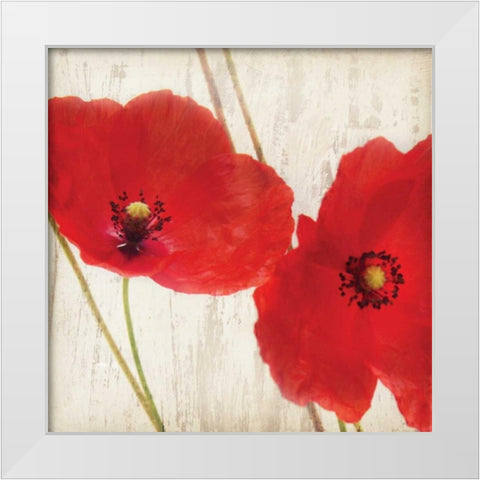 Red III White Modern Wood Framed Art Print by Melious, Amy