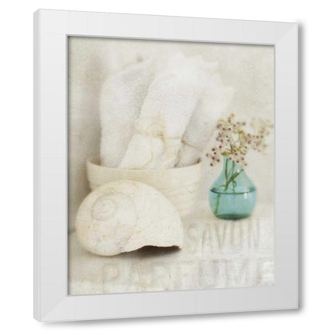 Bath I White Modern Wood Framed Art Print by Melious, Amy