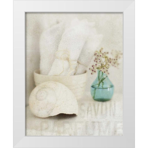 Bath I White Modern Wood Framed Art Print by Melious, Amy