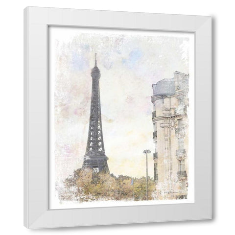 French Illustration I White Modern Wood Framed Art Print by Melious, Amy