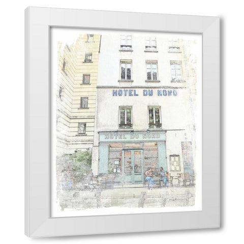 French Illustration II White Modern Wood Framed Art Print by Melious, Amy