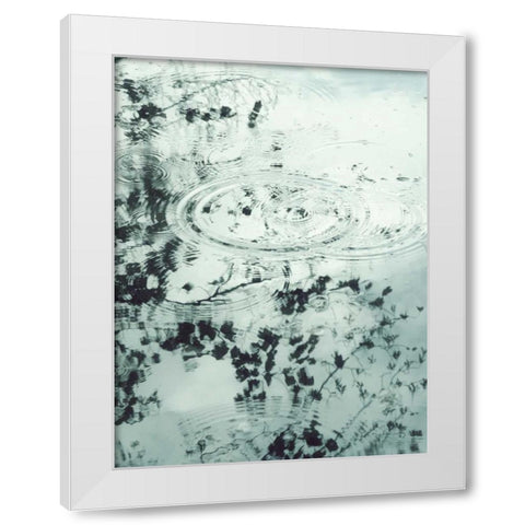 Ripples of the Rain II White Modern Wood Framed Art Print by Melious, Amy