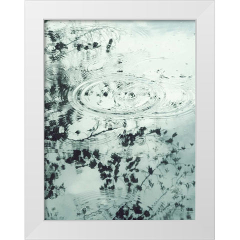 Ripples of the Rain II White Modern Wood Framed Art Print by Melious, Amy