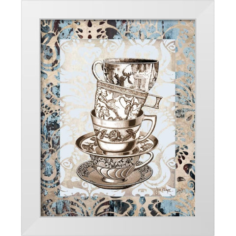 Tippy I White Modern Wood Framed Art Print by Meyer, Jill