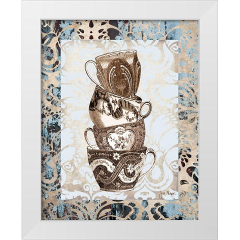 Tippy II White Modern Wood Framed Art Print by Meyer, Jill