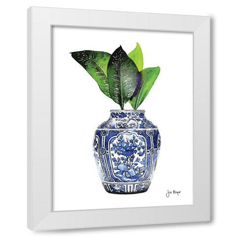 In Your Vase White Modern Wood Framed Art Print by Meyer, Jill