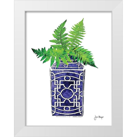 In Your Vase II White Modern Wood Framed Art Print by Meyer, Jill