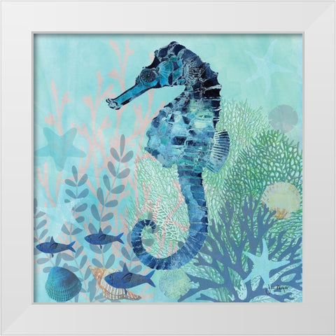 Coral Reef II White Modern Wood Framed Art Print by Meyer, Jill
