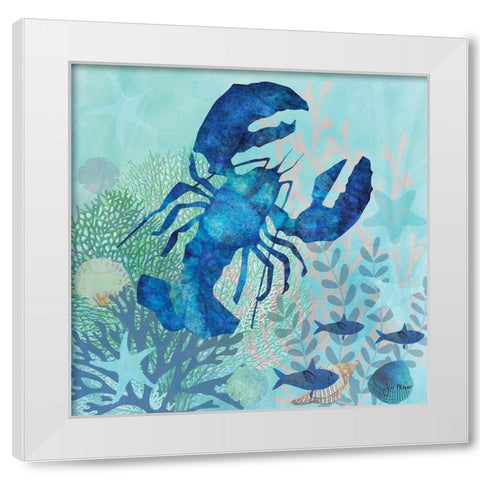 Coral Reef III White Modern Wood Framed Art Print by Meyer, Jill