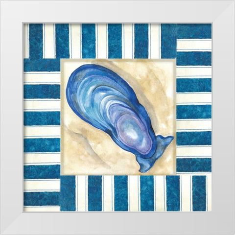 Nautical Oyster White Modern Wood Framed Art Print by Ferry, Margaret