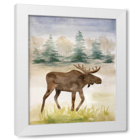 Wildlife II White Modern Wood Framed Art Print by Ferry, Margaret