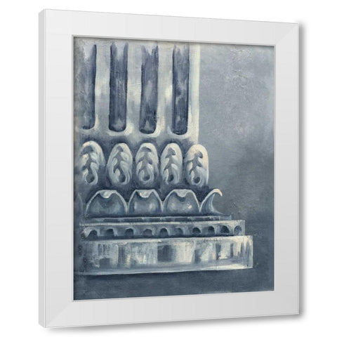 Grey Column II White Modern Wood Framed Art Print by Ferry, Margaret