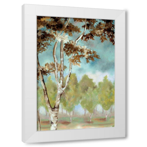 Birch Forest I White Modern Wood Framed Art Print by Ferry, Margaret
