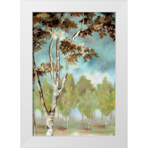 Birch Forest I White Modern Wood Framed Art Print by Ferry, Margaret