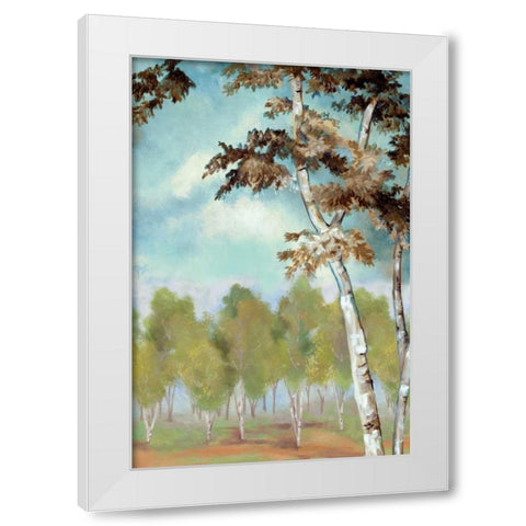 Birch Forest II White Modern Wood Framed Art Print by Ferry, Margaret